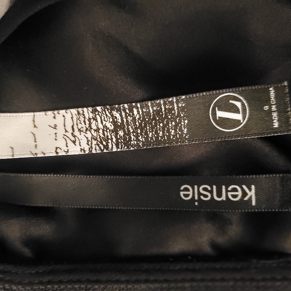 Kensie Peplum black white Top Shirt zippered back size large - Picture 6 of 7